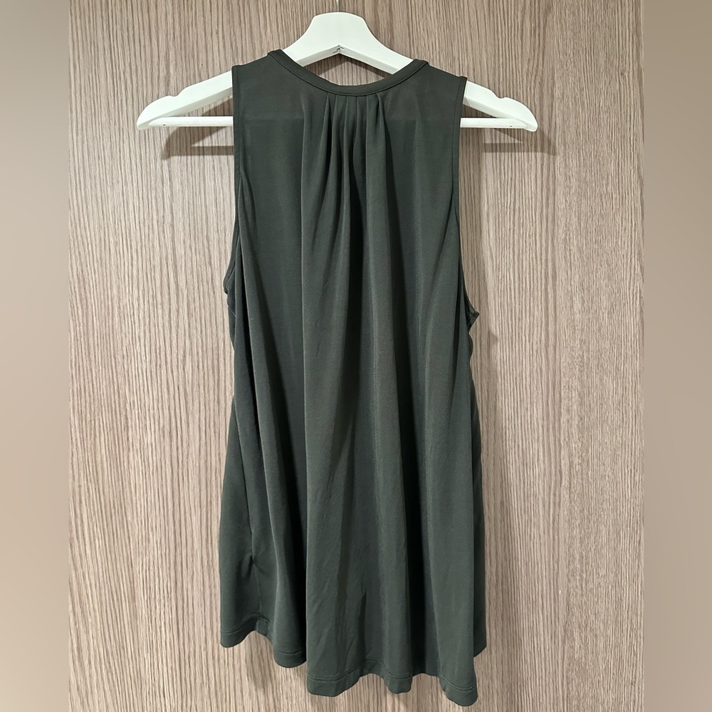 H&M - Tank Top with Clasp Detail - Green - Size L - Picture 2 of 4